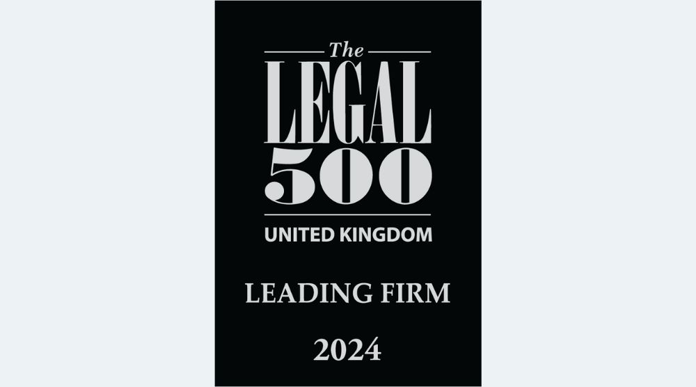 Legal 500 Leading Firm 2024