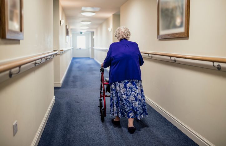 Elderly Person In Care Home