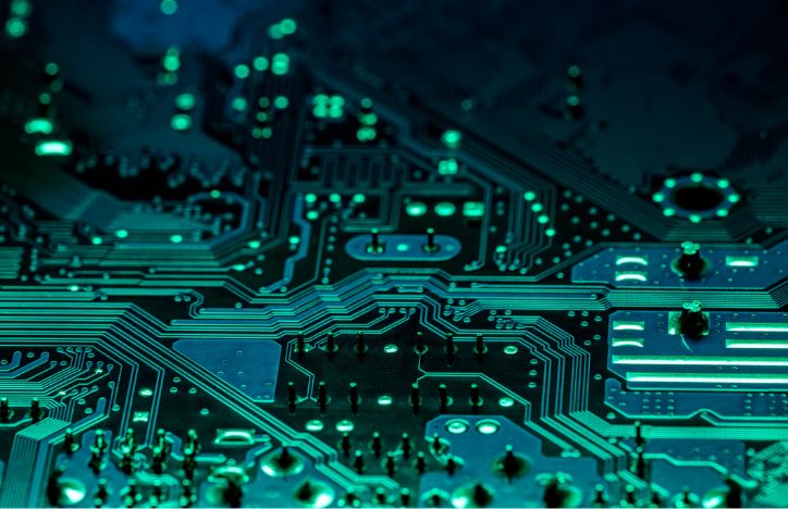 Close Up Of Circuit Board
