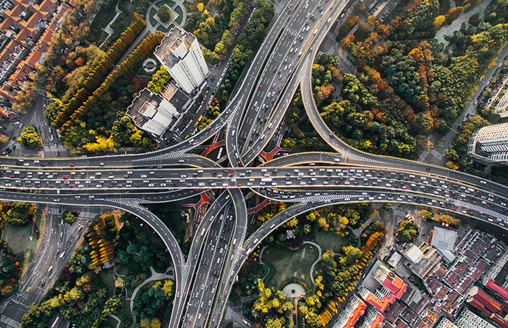 Photo Of Two Highways Overlapping Each Other
