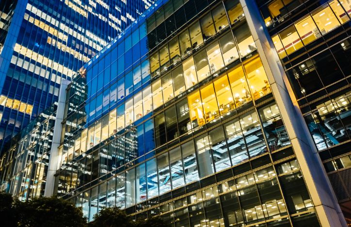 View Of London Office Windows