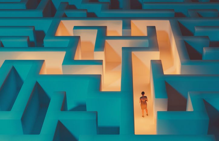 Trying To Find Your Way In A Maze