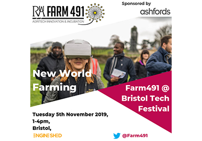 Ashfords LLP proud sponsor of New World Farming - Farm491 at Bristol Tech Festival