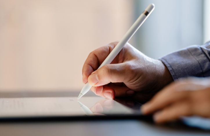 Signing A Digital Contract On A Tablet