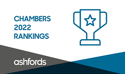 Ashfords LLP Achieves Strong Rankings in Chambers 2022