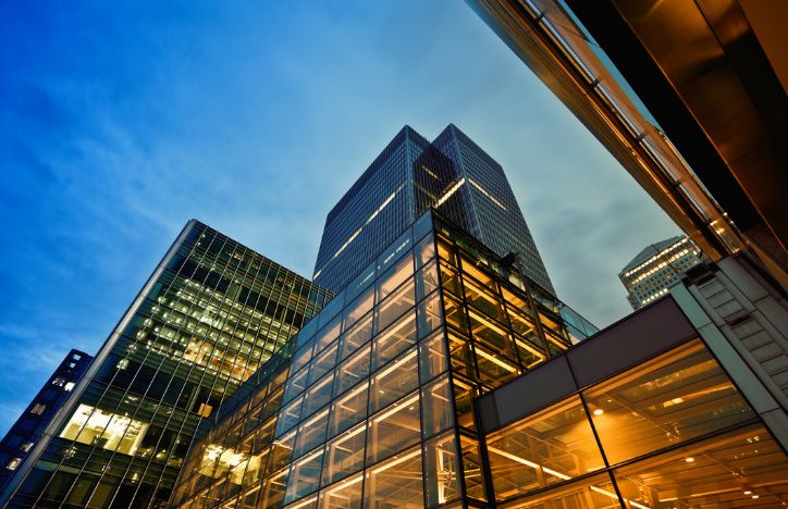 Canary Wharf At Dusk