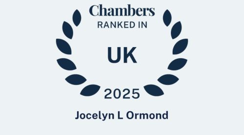 Jocelyn Ormond Chambers Badge 2025