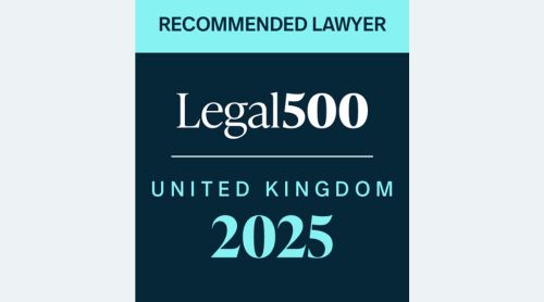 Legal 500 2025 Recommended Lawyer