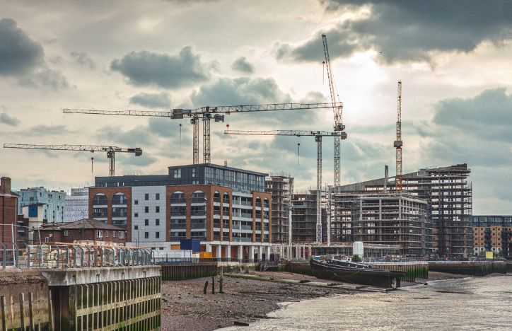 Construction Site Near A River