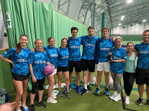 The Ashfords team who took part in our charity netball tournament in Exeter