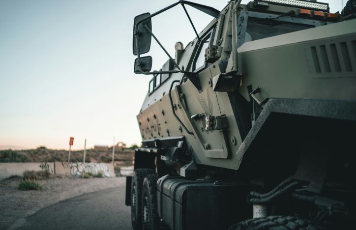 Military Vehicle Close Up