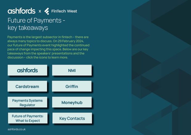 Preview of the interactive fact sheet looking at key takeaways from our future of payments roundtable
