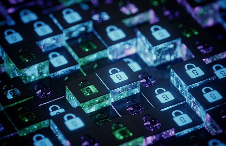 Data Protection Concept Locked Files