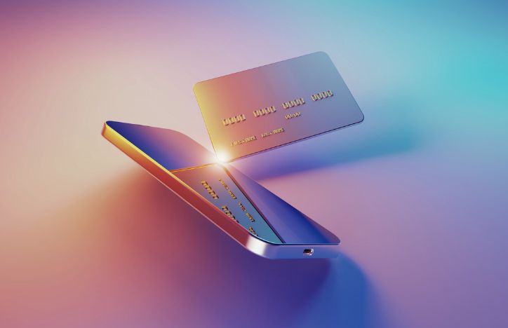 Credit Card And Phone Payment Concept