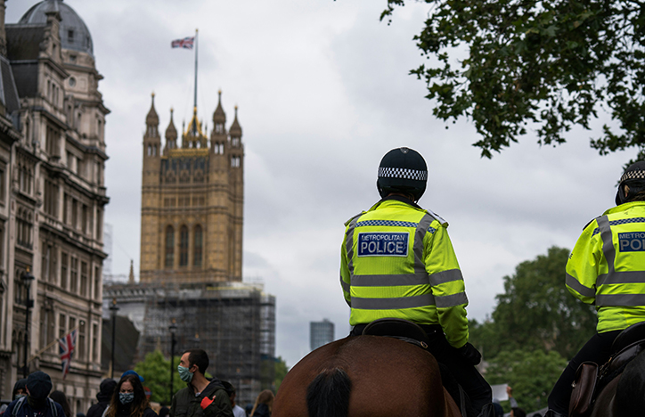 Police On Horses In London
