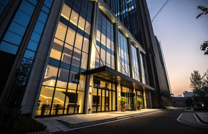 Entrance Of A Commercial Building