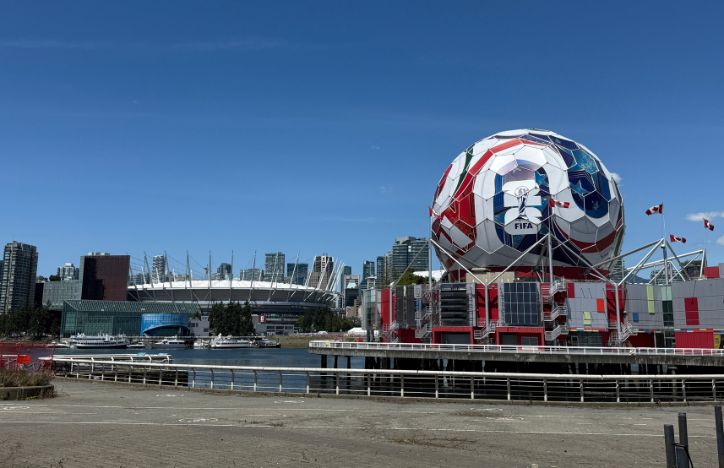 FIFA World Cup 2026 display outside Vancouver Stadium in Canada.jpg