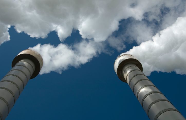 Emissions From A Power Plant