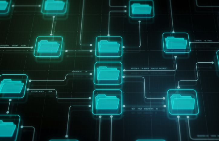 Digital Files And Folder Network