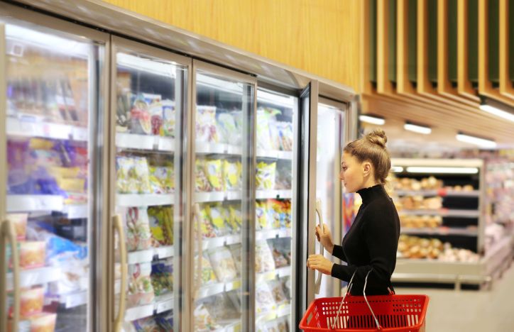 Shopping For Food In A Supermarket