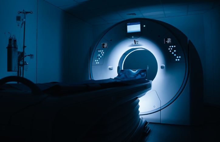 Modern MRI Machine In Hospital