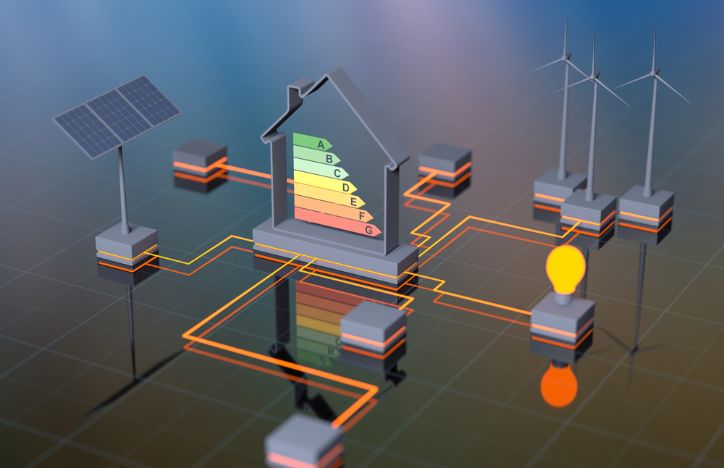 Energy Efficient Home Concept