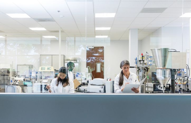Life Sciences = Healthcare Workers In A Lab