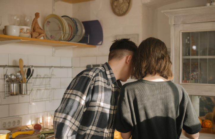 Couple In Kitchen