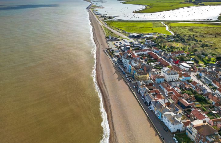 High Altitude View Of Suffolk Coast