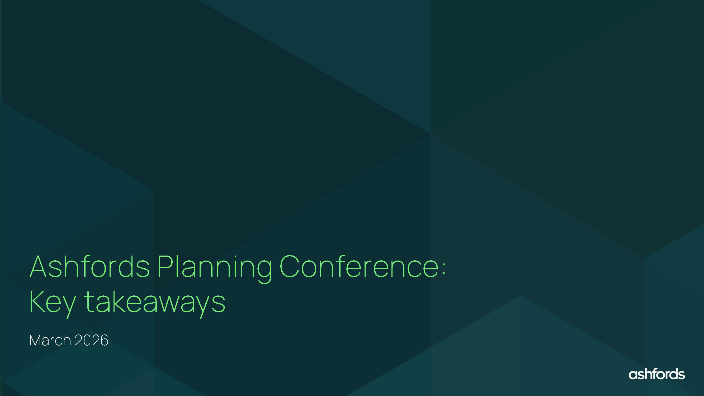 Planning Conference Key Takeaways 2026 Cover