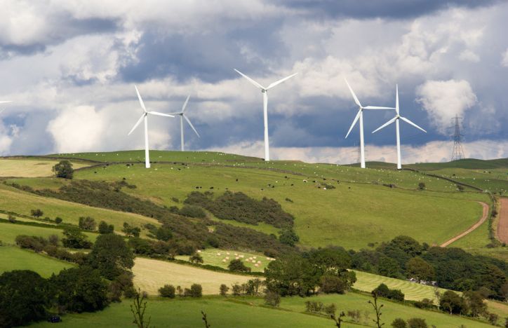A Wind Farm In Wales
