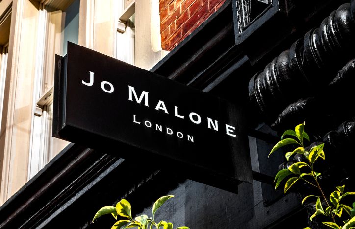 Jo Malone Logo On A Shop Front Sign