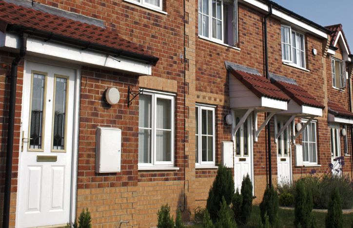 Row Of UK Houses