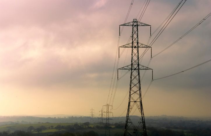 Electricity Pylons In The Countryside