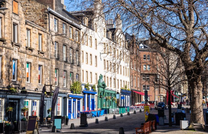 Row Of Store Fronts Uk