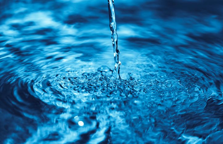 Close Up Of Running Water