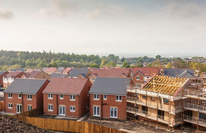 New Housing Development Site In The UK